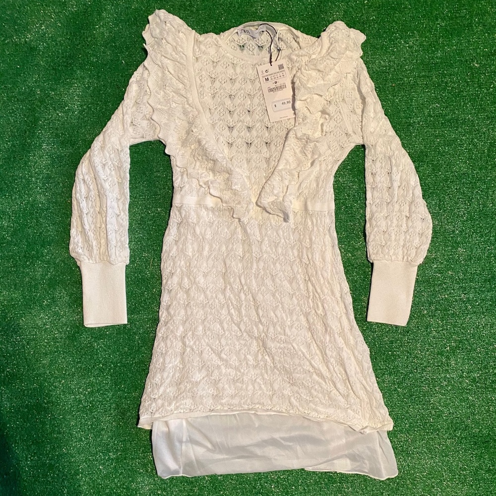 Zara Women's White Woven Dress